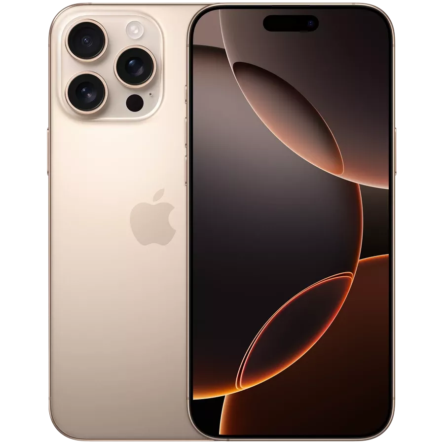 Apple iPhone 16 Pro Max Desert Titanium 256GB E-sim muddatli to'lovga — SalomHayot Hi Life (Buxoro, Toshkent, Urganch)